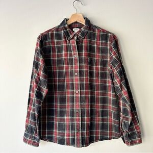 L.L. Bean Plaid Button Down Long-Sleeve Shirt